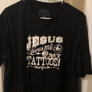 Tattoo Black XL novelty T Shirt